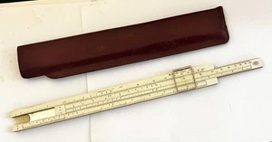 Frederick POST Slide Rule 1447 Hemmi Japan with Leatherette Case - nice!! - Picture 1 of 10