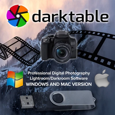PRO Digital Camera Editing Photography RAW Image Lightroom Darkroom Software USB - Image 1 of 4