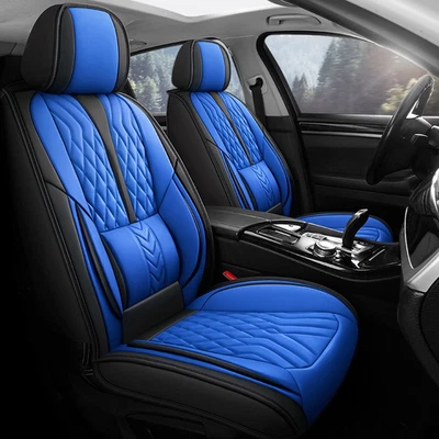 Luxury Leather Car Seat Cover For Ford F150 F250 F350 F450 Crew Cab Pickup 4Door Foto 1 de 4