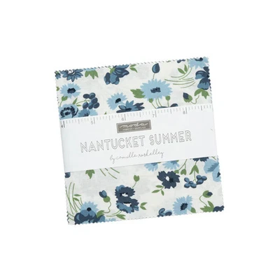 Moda Quilting Patchwork Charm Pack Nantucket Summer Inch Fabrics - Image 1 of 4