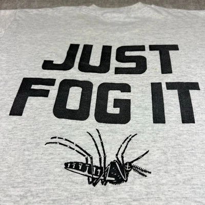 T-shirt uomo antizanzare vintage anni 90 grande Florida Keys Just Fog It Back - Immagine 1 di 4