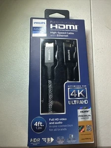 Philips Audio Video Premium Certified HDMI High Speed Cable Ethernet . Open Box - Picture 1 of 2