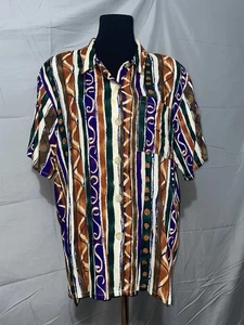 Fritzi Vintage 80s Women’s Sz 18 Multicolor B-Up Shoulder Pads Rayon USA Made - Picture 1 of 10