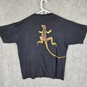 T-shirt uomo Marlboro Unlimited vintage anni 90 Lizard Gecko tasca XL singola - Foto 1 di 15
