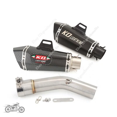 Sistema de escape deslizable para Yamaha FZ1N FZ1 tubo de enlace medio 320 mm silenciador escape Foto 1 de 4