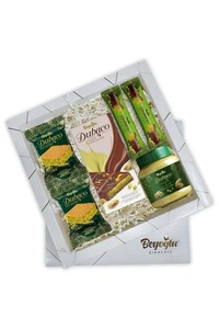 Beyoglu Dubaco Dubai Chocolate Gift Box–1pcs jar-200gr&2-gofret-35gr-dubaco bars - Picture 1 of 12