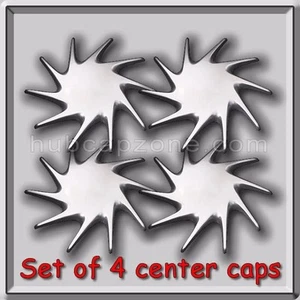 1998-1999 Silver Ford Windstar Center Caps Hubcaps Windstar Alloy Wheel set 4 - Picture 1 of 2