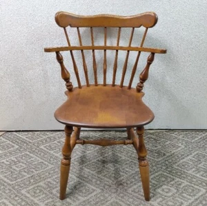 ETHAN ALLEN Baumritter Nutmeg Maple Comb Back Accent Dining Chair Replacement - Picture 1 of 20