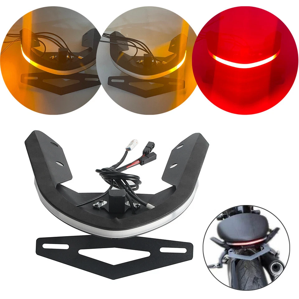 LED Tail Tidy Fender Eliminator Kit Brake Turn Light For Ducati Monster 821 1200 - Image 1 of 4