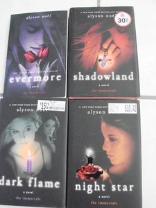 The Immortals Fiction Alyson Noel  Hard & Soft cover Vampire Fantasy Lot of 4 - Imagen 1 de 7