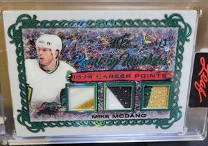 2022 Mike Modano Leaf Paint By Numbers Triple Patch /3