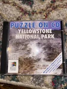Puzzle On CD Yellowstone National Park CD ROM - Picture 1 of 3