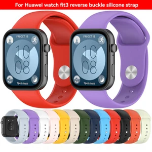 Per HUAWEI Watch Fit3 cinturino in silicone 24 mm braccialetto accessori - Foto 1 di 26