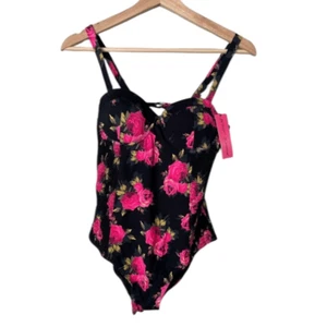 Betsey Johnson 1PC swimsuit Size L Floral New with tags - Picture 1 of 6