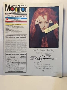 RARE WYNONNA JUDD Airplay Ad Page “ TO BE LOVED BY YOU “1995 BEAUTIFUL - Picture 1 of 1