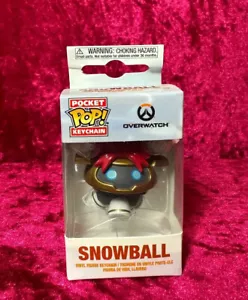 Overwatch Snowball Holiday Navidad Funko Pocket Pop! Llavero Nuevo - Imagen 1 de 7