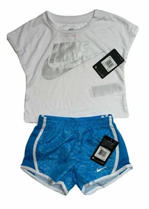 Nike or Jordan Girls Tempo Dri-Fit Short Sets, Bike or Skort Sets; Size4-6X NWT - Picture 1 of 34