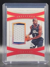 Kawhi Leonard 2022-23 National Treasures Game Worn Used Patch #'d /25 TD-LLA