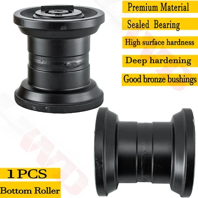 Rolo inferior de rolo de esteira preto novo compatível com transporte subterrâneo de escavadeira Yanmar VIO50 - Imagem 1 de 4