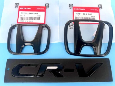 3 piezas emblema delantero y trasero Honda CR-V 2017-2022 H+ CR-V insignia negro Foto 1 de 4