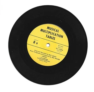 Billy Leach-Musical MultiplicationTables-8's, 9's-Vinyl 45-RPM Record #BMR-7462 - Imagen 1 de 2