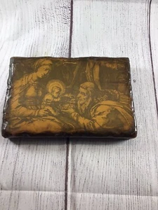 Vintage Wooden Art Decor Baby Jesus - Picture 1 of 10