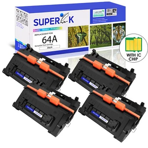 4PK CC364A 64A Toner Cartridge for HP LaserJet P4014dn P4014n P4015dn P4015n - Photo 1/24