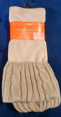 Calcetines largos beige forro de bota polar Easy Spirit Foto 1 de 2