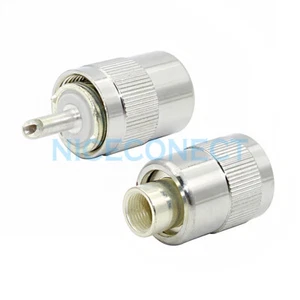Enchufe conector de RF torcido de soldadura macho UHF PL259 10 piezas para cable RG5 RG6 LMR300 - Imagen 1 de 5