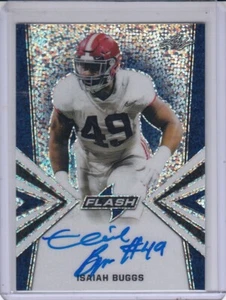 ISAIAH BUGGS 2019 Leaf Flash Autograph Blue #BAIB1 34/50 Crimson Tide/Steelers - Picture 1 of 2