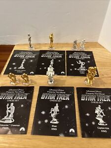 Lot Of 8 Franklin Mint 1989 STAR TREK Chess Pieces…Captain Kirk King