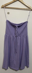 Lily Loves size 12 Ladies purple Shirred bodice halter tie Dress Formal Dinner - Picture 1 of 10