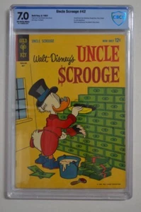 ONKEL SCROOGE #42 CBCS 7.0 1963 Carl Barks Cover / Kunst / Geschichte - Bild 1 von 3