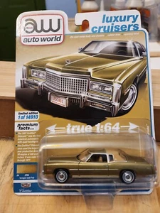 Auto World Cadillac Eldorado 1975 Gold 64352 A 1/64 - Picture 1 of 9