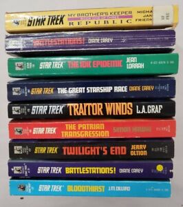 Star Trek misc zestaw 9 kieszonkowych książek kieszonkowych seria A