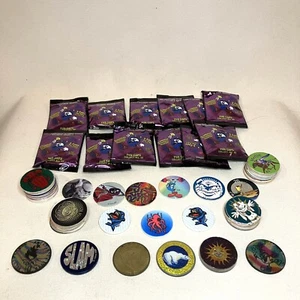 Vintage Lot Pogs Milk Caps & Slammers & Sealed Packs Of 1996 Olympic Games Caps - Picture 1 of 9