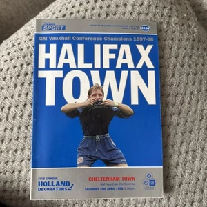 Halifax Town v Cheltenham Town 1997/1998 match programme - champions - Picture 1 of 3