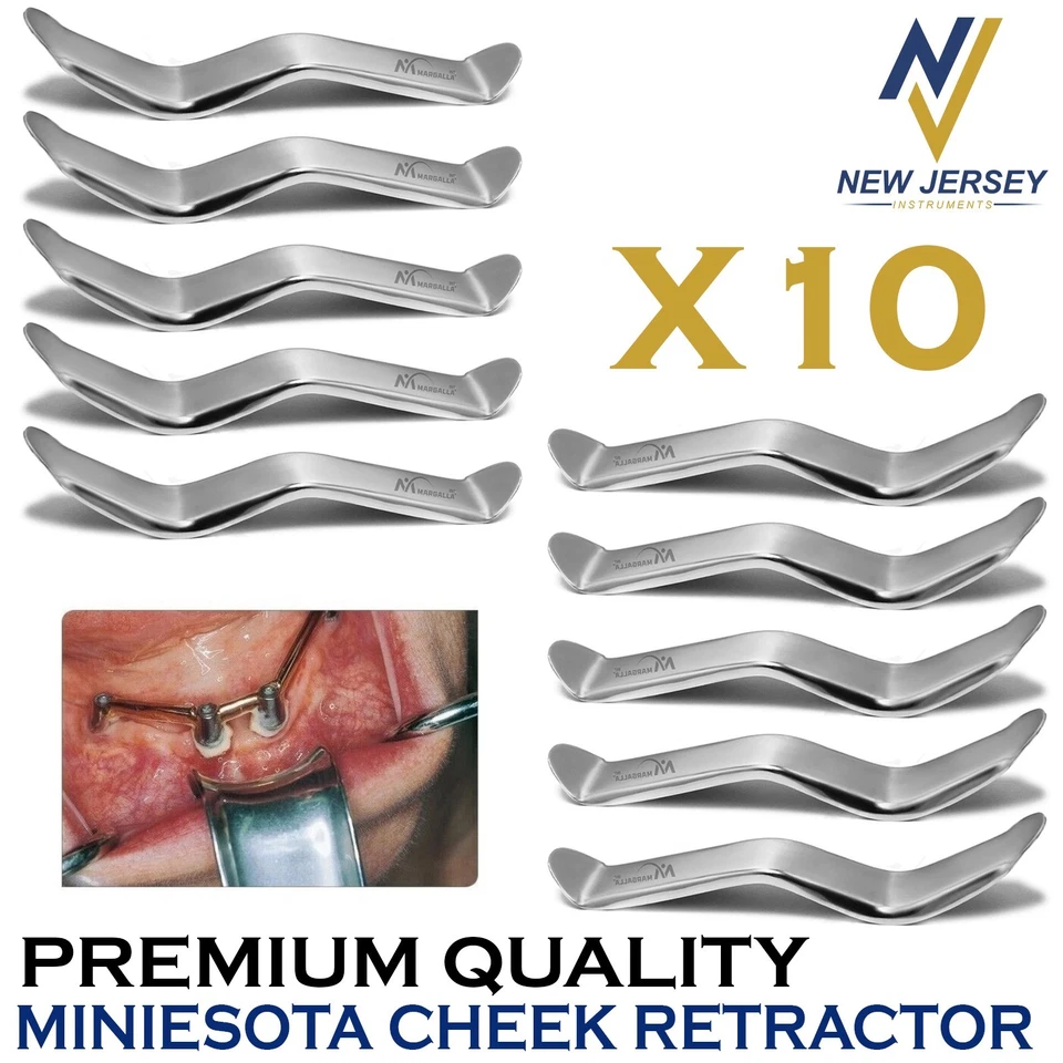 Minnesota Retractor de mejillas - Soporte labial dental quirúrgico y abridor bucal Foto 1 de 1
