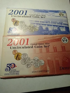 2001 Uncirculated Coin Set U.S Mint Original Government Packaging OGP - Picture 1 of 7