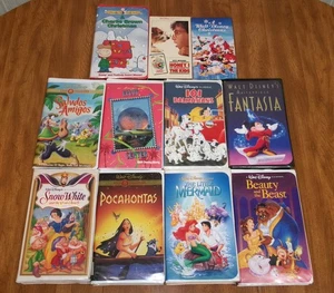 WALT DISNEY VHS VIDEO TAPE LOT RARE movie film The Little Mermaid Banned Cover + - Picture 1 of 7
