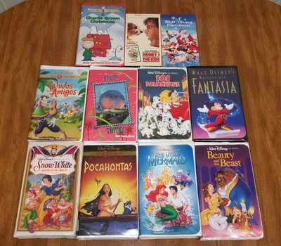 WALT DISNEY VHS VIDEO TAPE LOT RARE movie film The Little Mermaid Banned Cover + - Image 1 of 4