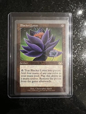 Blacker Lotus MTG Unglued # MTG Magic The Gathering LP Rare Christopher Rush - Image 1 of 2