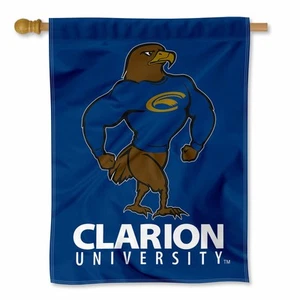 Clarion Golden Eagles Two Sided Mascot House Flag - Picture 1 of 5