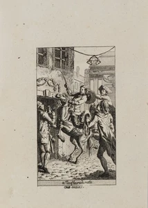 B. DUNKER (1746-1807), Revolutionäre Szene in Paris, Radierung Realismus - Picture 1 of 5