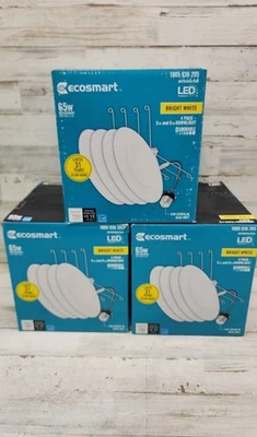 EcoSmart Retrofit 6" Bright White Integrated LED 1005 936 205 Lot 3 Boxes - Image 1 of 3