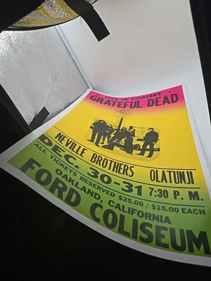 Grateful Dead Neville Brothers Olatunji Dec 30-31 7:30 Pm Ford Coliseum - Image 1 of 4