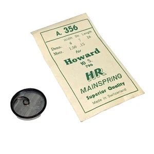 Howard 10s 796 Mainspring .15 - HR A356A SWISS NOS - Bild 1 von 3