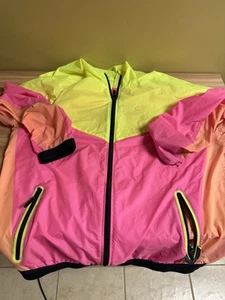 NIKE NIKELAB x KIM JONES FULL ZIP NEON MENS WINDRUNNER JACKET Xl - Picture 1 of 4