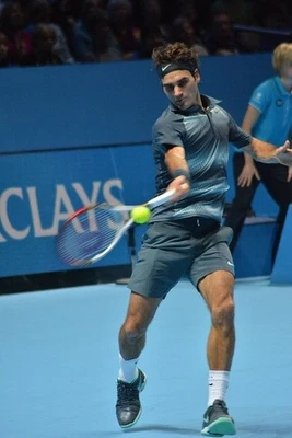 ● RARO RF FEDERER ATP FINALS 2013 PANTALONES CORTOS DE TENIS NIKE TALLA HOMBRE ADULTO L ● Foto 1 de 4