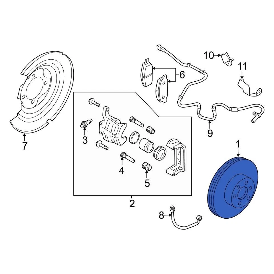 For Nissan Sentra 2020-2025 Nissan 432066LA0B Rear Disc Brake Rotor - Image 1 of 1